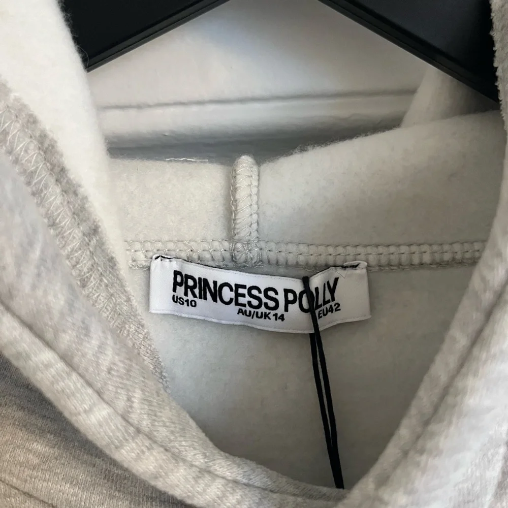 NWT Princess Polly Light Gray Hoodie - Picture 8 of 10
